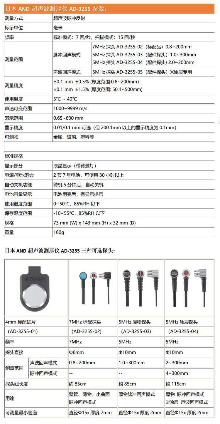 日本AD-3255測(cè)厚儀